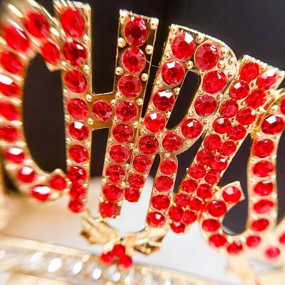 Merry Christmas Crown, Christmas Decor, Christmas Tree Topper, Christmas Gift - Picture 2 of 9